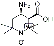 (3R,4R)-4-AMINO-1-OXYL-2,2,6,6-(3S,4S)-TETRAMETHYLPIPERIDINE-3-CARBOXYLIC ACID 结构式
