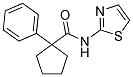 (PHENYLCYCLOPENTYL)-N-(2,5-THIAZOLYL)FORMAMIDE 结构式