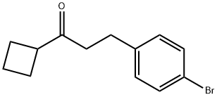 2-(4-Bromophenyl)ethyl cyclobutyl ketone 结构式
