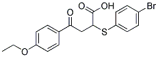 2-[(4-Bromophenyl)sulfanyl]-4-(4-ethoxyphenyl)-4-oxobutanoic acid 结构式