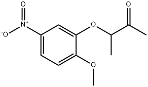 3-(2-METHOXY-5-NITROPHENOXY)-2-BUTANONE 结构式