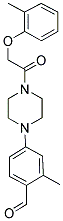 2-METHYL-4-(4-[(2-METHYLPHENOXY)ACETYL]PIPERAZIN-1-YL)BENZALDEHYDE 结构式