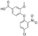 4-(4-CHLORO-2-NITROPHENOXY)-3-METHOXYBENZOIC ACID 结构式