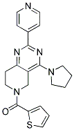 (2-PYRIDIN-4-YL-4-PYRROLIDIN-1-YL-7,8-DIHYDRO-5H-PYRIDO[4,3-D]PYRIMIDIN-6-YL)-THIOPHEN-2-YL-METHANONE 结构式