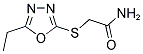 2-[(5-ETHYL-1,3,4-OXADIAZOL-2-YL)SULFANYL]ACETAMIDE 结构式