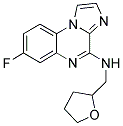 7-FLUORO-N-(TETRAHYDROFURAN-2-YLMETHYL)IMIDAZO[1,2-A]QUINOXALIN-4-AMINE 结构式