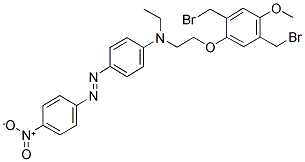 2,5-BIS(BROMOMETHYL)-1-METHOXY-4-(O-DISPERSE RED 1)BENZENE 结构式