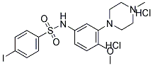 4-IODO-N-[4-METHOXY-3-(4-METHYLPIPERAZIN-1-YL)PHENYL]BENZENE-SULFONAMIDE DIHYDROCHLORIDE 结构式