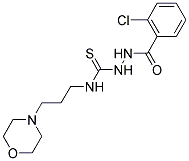 2-(2-CHLOROBENZOYL)-N-(3-MORPHOLIN-4-YLPROPYL)HYDRAZINECARBOTHIOAMIDE 结构式