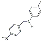 N-(4-METHYLPHENYL)-N-(4-(METHYLTHIO)BENZYL)AMINE 结构式