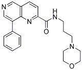 8-PHENYL-[1,6]NAPHTHYRIDINE-2-CARBOXYLIC ACID (3-MORPHOLIN-4-YL-PROPYL)-AMIDE 结构式