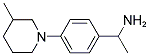 1-[4-(3-甲基-1-哌啶基)苯基]乙胺 结构式