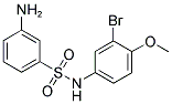 3-AMINO-N-(3-BROMO-4-METHOXY-PHENYL)-BENZENESULFONAMIDE 结构式