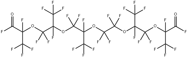 PERFLUORO-2,5,8,13,16-PENTAMETHYL-3,6,9,12,15-PENTAOXAHEPTADECANE-1,17-DIOYL FLUORIDE 结构式