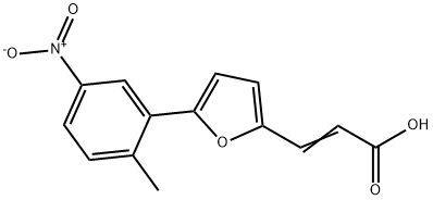 3-[5-(2-METHYL-5-NITRO-PHENYL)-FURAN-2-YL]-ACRYLIC ACID 结构式