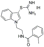 1-(2-[(2-METHYLBENZOYL)AMINO]ETHYL)-1H-INDOL-3-YL IMIDOTHIOCARBAMATE HYDROIODIDE 结构式