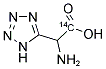 (RS)-(TETRAZOL-5-YL) GLYCINE, [GLYCINE-1-14C] 结构式