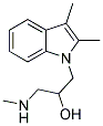 1-(2,3-二甲基-1H-吲哚-1-基)-3-(甲基氨基)丙烷-2-醇 结构式