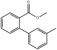 METHYL 3'-METHYL[1,1'-BIPHENYL]-2-CARBOXYLATE 结构式