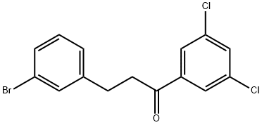 3-(3-Bromophenyl)-3',5'-dichloropropiophenone 结构式