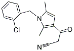 3-[1-(2-CHLORO-BENZYL)-2,5-DIMETHYL-1H-PYRROL-3-YL]-3-OXO-PROPIONITRILE 结构式
