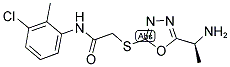 2-[5-(1-Amino-ethyl)-[1,3,4]oxadiazol-2-ylsulfanyl]-N-(3-chloro-2-methyl-phenyl)-acetamide 结构式