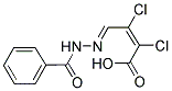 (2Z,4E)-4-(Benzoylhydrazono)-2,3-dichlorobut-2-enoic acid 结构式