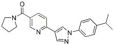 (6-[1-(4-ISOPROPYL-PHENYL)-1H-PYRAZOL-4-YL]-PYRIDIN-3-YL)-PYRROLIDIN-1-YL-METHANONE 结构式