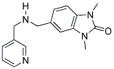1,3-DIMETHYL-5-(((PYRIDIN-3-YLMETHYL)AMINO)METHYL)-1,3-DIHYDRO-2H-BENZIMIDAZOL-2-ONE 结构式