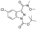1-BOC-5-CHLORO-3-(METHOXY-METHYL-CARBAMOYL)INDAZOLE 结构式