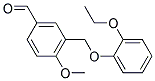 3-[(2-乙氧基苯氧基)甲基]-4-甲氧基苯甲醛 结构式