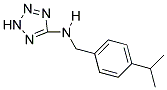 N-(4-ISOPROPYLBENZYL)-2H-TETRAZOL-5-AMINE 结构式