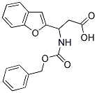 3-BENZOFURAN-2-YL-3-BENZYLOXYCARBONYLAMINO-PROPIONIC ACID 结构式