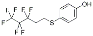 4-(1H,1H,2H,2H-Perfluoropentyl-1-thio)-phenol 结构式