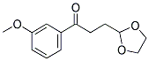 3-(1,3-DIOXOLAN-2-YL)-3'-METHOXYPROPIOPHENONE 结构式