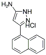 3-(1-NAPHTHYL)-1H-PYRAZOL-5-YLAMINE HYDROCHLORIDE 结构式