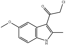 2-CHLORO-1-(5-METHOXY-2-METHYL-1H-INDOL-3-YL)-ETHANONE 结构式
