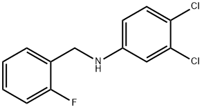 3,4-二氯-N-(2-氟苄基)苯胺 结构式