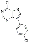 4-氯-7-(4-氯苯基)曝吩并[3,2-D]喀呢 结构式