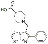 1-(6-PHENYL-IMIDAZO[2,1-B]THIAZOL-5-YLMETHYL)-PIPERIDINE-4-CARBOXYLIC ACID 结构式