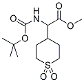 TERT-BUTOXYCARBONYLAMINO-(1,1-DIOXO-HEXAHYDRO-THIOPYRAN-4-YL)-ACETIC ACID METHYL ESTER 结构式