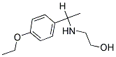 2-[1-(4-ETHOXY-PHENYL)-ETHYLAMINO]-ETHANOL 结构式