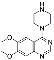 6,7-二甲氧基-4-哌嗪-1-基-喹唑啉 结构式