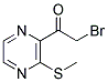 2-BROMO-1-(3-METHYLSULFANYL-PYRAZIN-2-YL)-ETHANONE 结构式