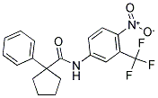 N-(4-NITRO-3-(TRIFLUOROMETHYL)PHENYL)(PHENYLCYCLOPENTYL)FORMAMIDE 结构式
