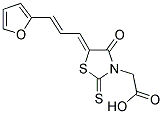 [5-(3-FURAN-2-YL-ALLYLIDENE)-4-OXO-2-THIOXO-THIAZOLIDIN-3-YL]-ACETIC ACID 结构式