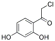 2-CHLORO-1-(2,4-DIHYDROXY-PHENYL)-ETHANONE 结构式