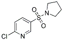 2-Chloro-5-(pyrrolidin-1-ylsulfonyl)pyridine 结构式