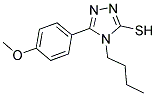 4-BUTYL-5-(4-METHOXY-PHENYL)-4H-[1,2,4]TRIAZOLE-3-THIOL 结构式