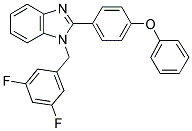 1-(3,5-DIFLUORO-BENZYL)-2-(4-PHENOXY-PHENYL)-1H-BENZOIMIDAZOLE 结构式